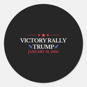 New! Trump Victory Rally Historic Classic Round Sticker