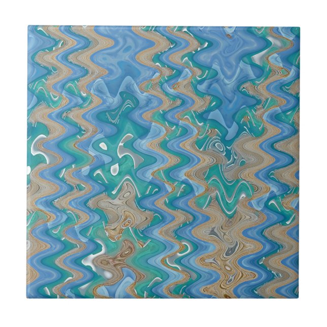 New Turks Pier Abstract 3, 2011 | SVP Images Ceramic Tile (Front)