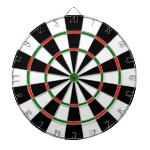 New Twist on Colours of a Regulation Size Dartboar Dartboard