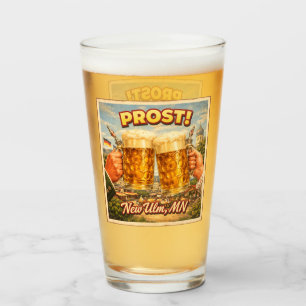 New Ulm MN Minnesota German Prost Glass