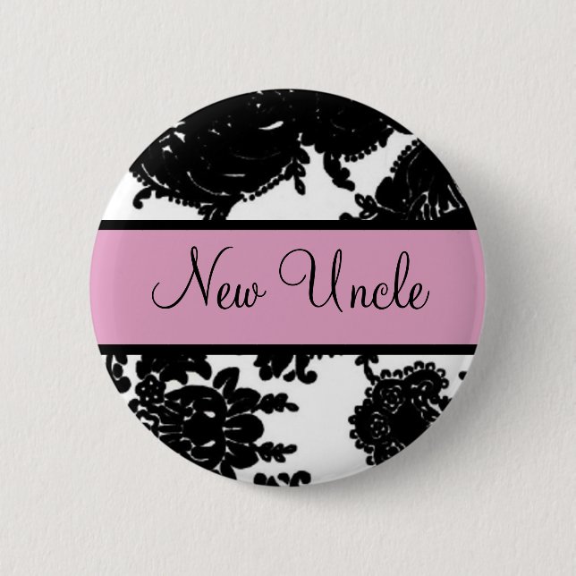 New Uncle 6 Cm Round Badge (Front)