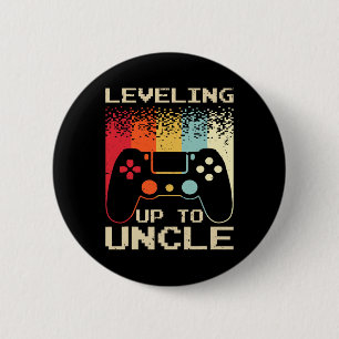 New Uncle For Men Boys Soon To Be Uncle Nephew Gam 6 Cm Round Badge