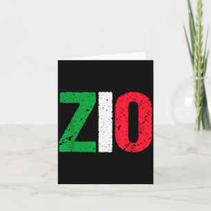 New Uncle Gift Italian Zio Proud Italian American Card