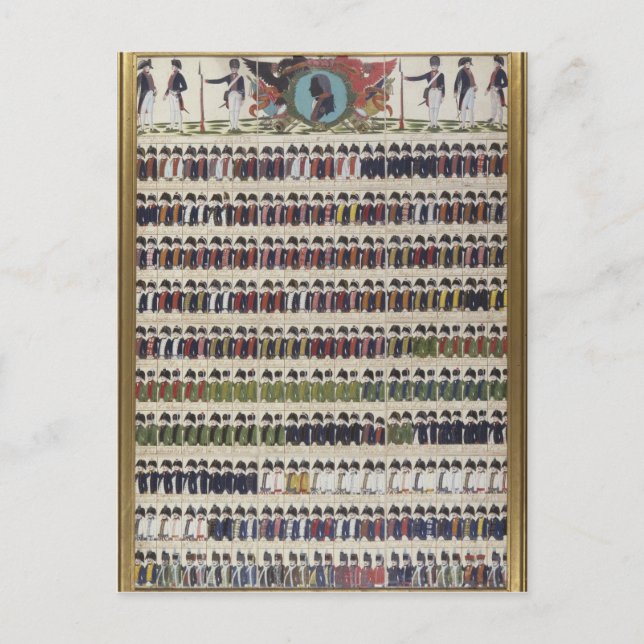 New uniform designs for the Royal Prussian Postcard (Front)