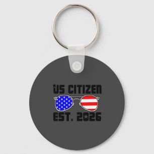New Us Citizen Est 2026 American Immigrant Citizen Key Ring