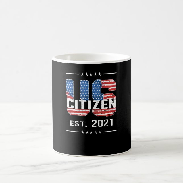 New US Citizen Gift Proud American Citizenship USA Coffee Mug (Center)