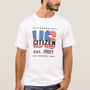 New US Citizen Gift Proud American Citizenship USA T-Shirt