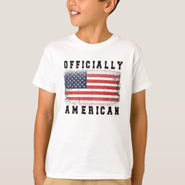 New US Citizen Gift Proud American Citizenship USA T-Shirt (Front)
