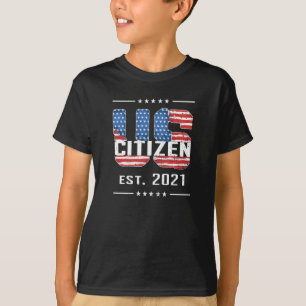 New US Citizen Gift Proud American Citizenship USA T-Shirt