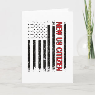 New US Citizen USA Proud New American Citizenship Card