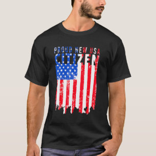 New Usa Citizen American Us Citizenship July 4th 9 T-Shirt