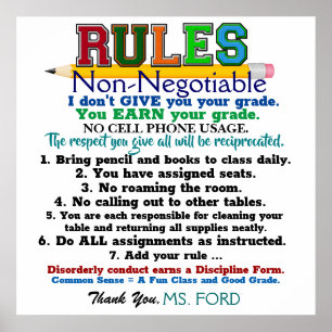 New Version School Teacher's Poster