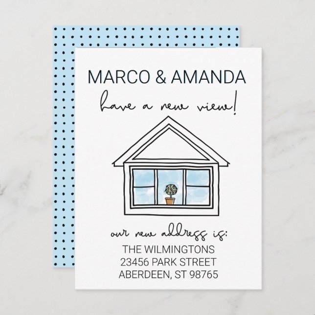 New View Window We've Moved  Announcement (Front/Back)