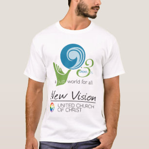 New Vision Just World Logo for Light Colour T-Shirt