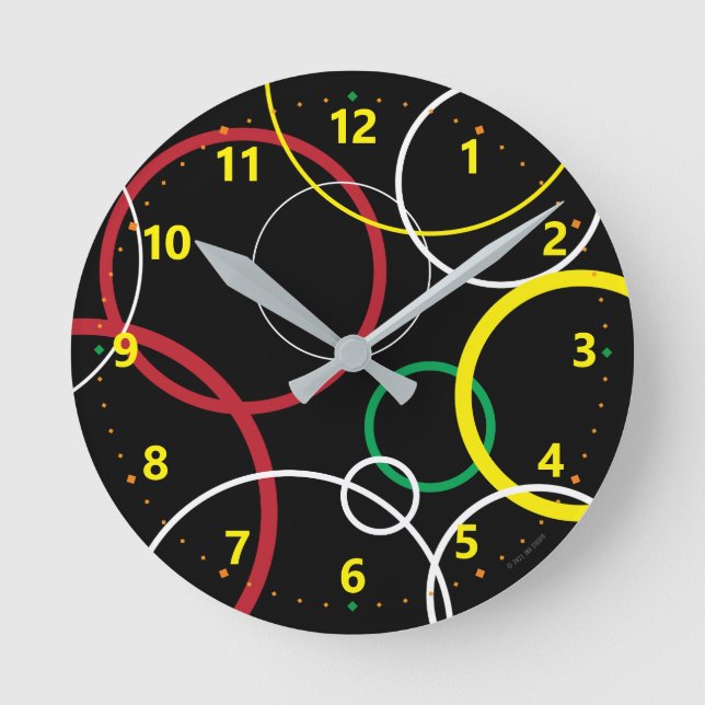 New Wave Acrylic Wall Clock (Front)