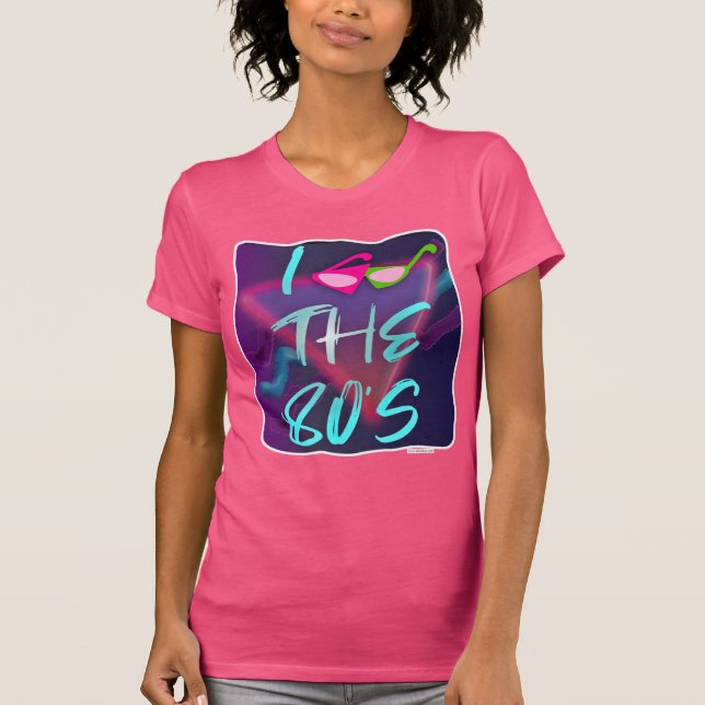 New Wave Glasses Style 80s Love Slogan T-Shirt (Front)