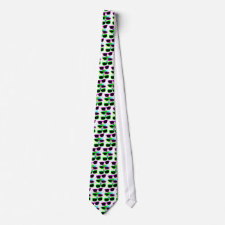 New Wave Sunglasses Splatter Paint Tie