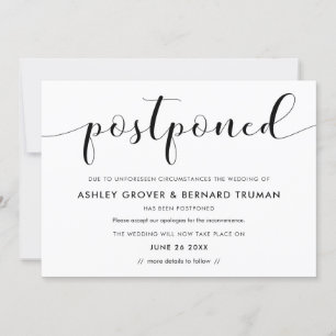 New wedding Date announcement card