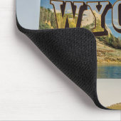 New Welcome to Wyoming Sign - State Borders Mouse Pad (Corner)