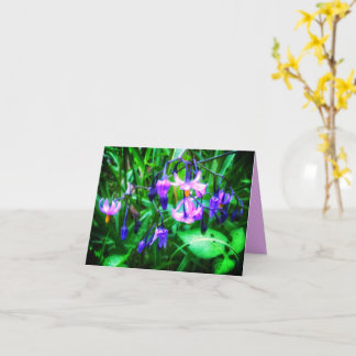 NEW! WETLAND WILDFLOWERS GREETING CARD