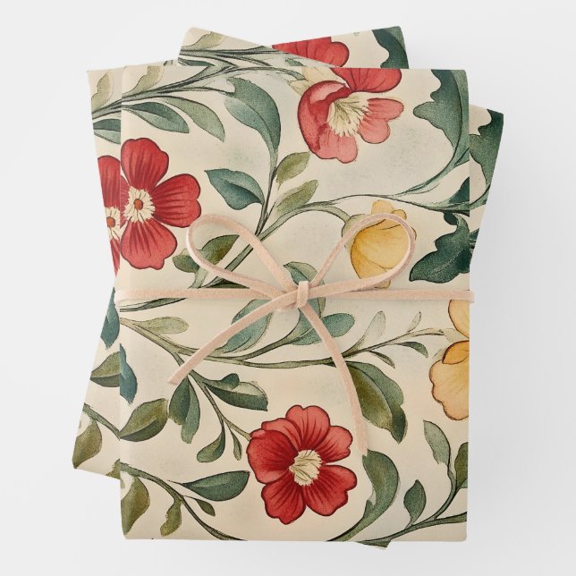 New William Morris  Wrapping Paper Sheet (In situ)