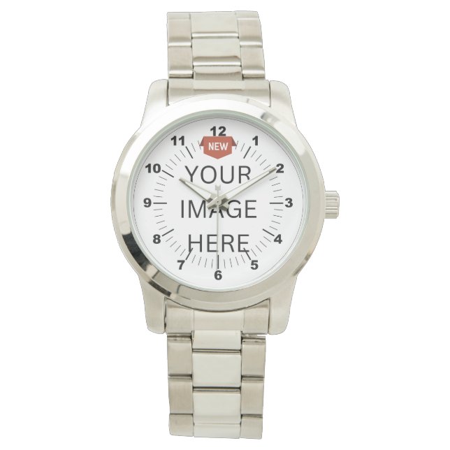 NEW! Women's Oversized Silver Bracelet Watch (Front)