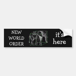 New World Order Bumper Sticker