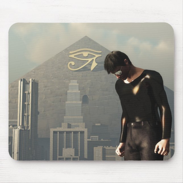 New World Order Cityscape Mouse Pad (Front)