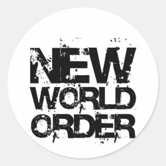 New World Order Classic Round Sticker