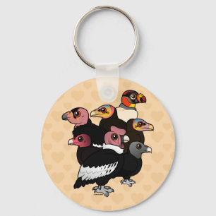 New World Vultures Key Ring