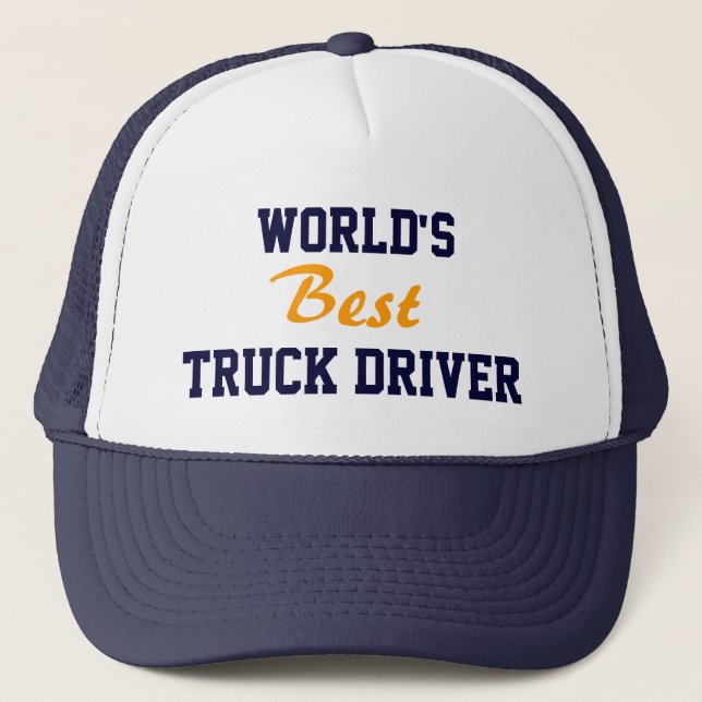 New! World's best truck driver cap (Front)