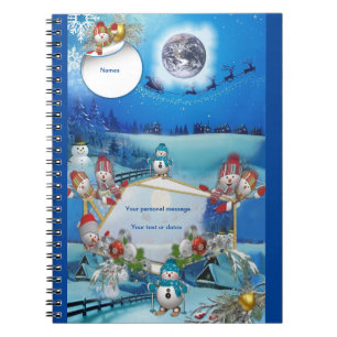 New Year 2023 winter card Notebook