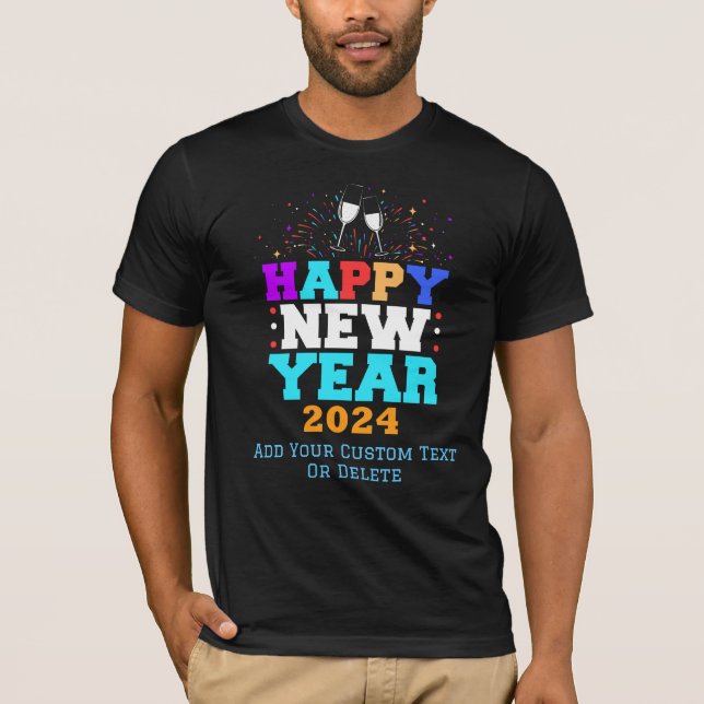 New year 2024 Firework Happy New years Eve Party T-Shirt (Front)