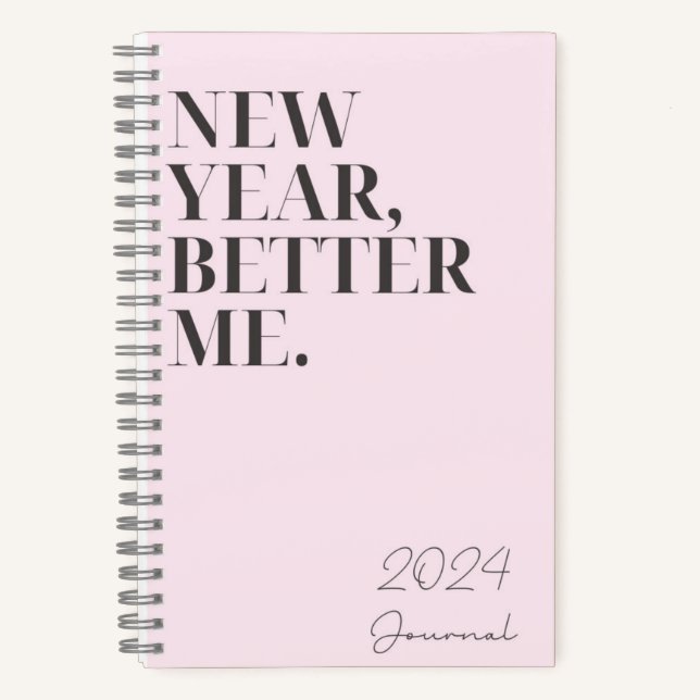 New Year 2024 Resolutions Notebook for Journalling (Front)