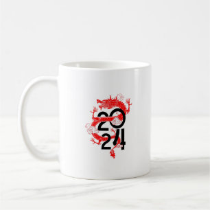 new year 2024 year of the dragon coffee mug