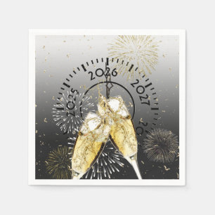 New Year 2025 Champagne Toast Napkin