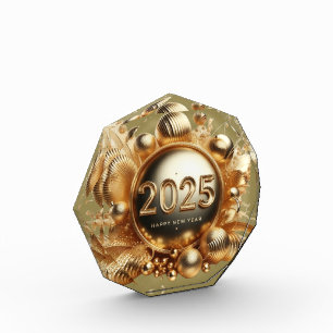 New year 2025 horizontal colour photo block