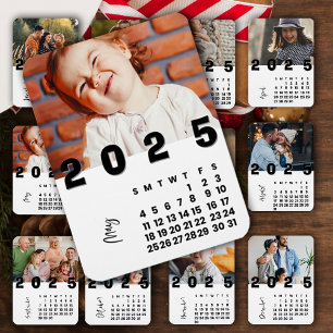 New Year 2025 May  Calendar Family Photo Magnet