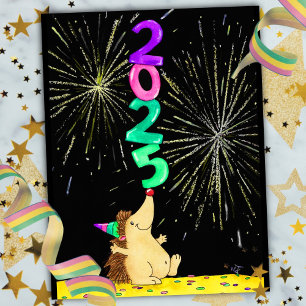 New Year 2025 postcard 
