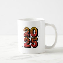 New Year 2025 Retro Celebration Design