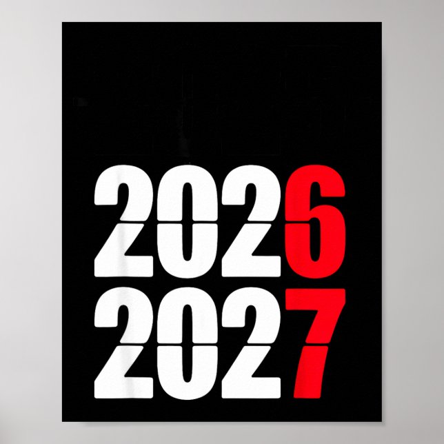 New Year 2026 67 Meme Six Seven Gen Alpha Slang  Poster (Front)