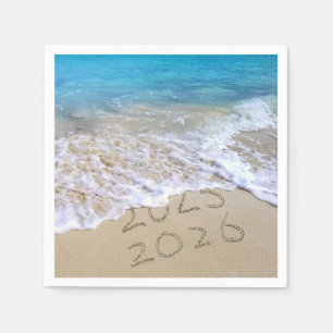 New Year 2026 Beach Sand Napkin