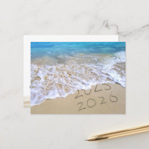 New Year 2026 Beach Thank You from Business  Postcard