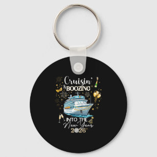 New Year 2026 Boozin' Cruisin' Outfit 1 Key Ring