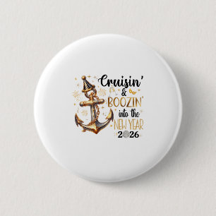 New Year 2026 Boozin' Cruisin' Outfit 2  6 Cm Round Badge