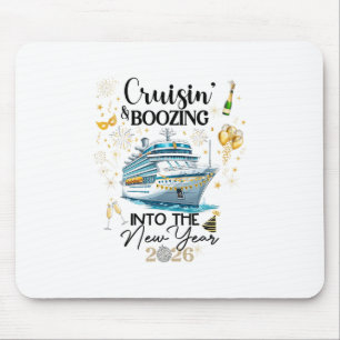New Year 2026 Boozin' Cruisin' Outfit Mouse Pad