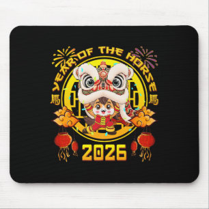 New Year 2026 Chinese Horse The Year Of The Horse Mouse Pad