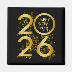 New Year 2026 Fireworks - Happy New Year 2026 Magnet