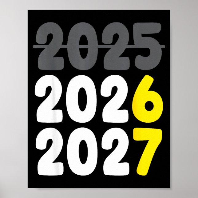 New Year 2026 Funny Six Seven 67 Meme Gen Alpha Sl Poster (Front)