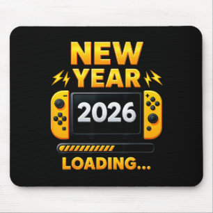 New Year 2026 Loading Gaming Controller New Years  Mouse Pad